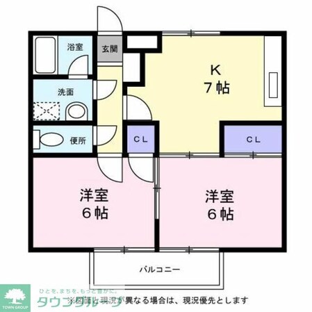 シティーハイツ チューリップの物件間取画像